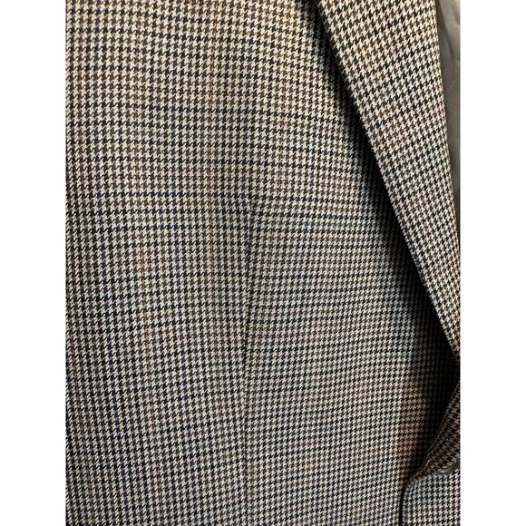 Lauren Ralph Lauren Men's Brown Houndstooth Wool Sport Coat Blazer - Picture 2 of 15
